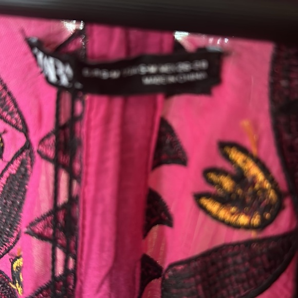 Zara kaftan embroidered cover up nwt cover up - Picture 5 of 5